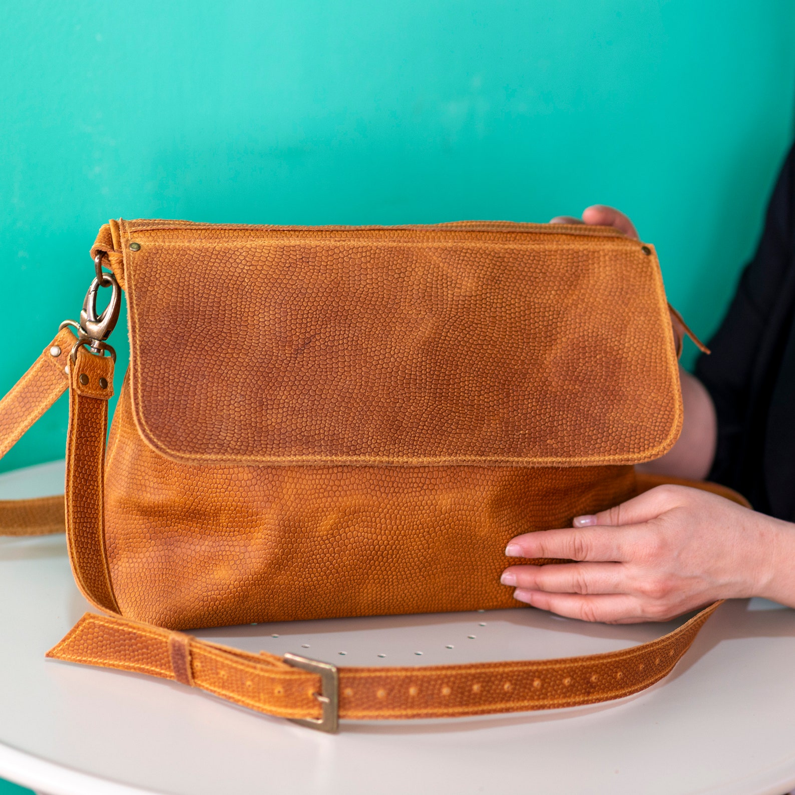 Brown Leather bag for women Leather crossbody bag Top Etsy