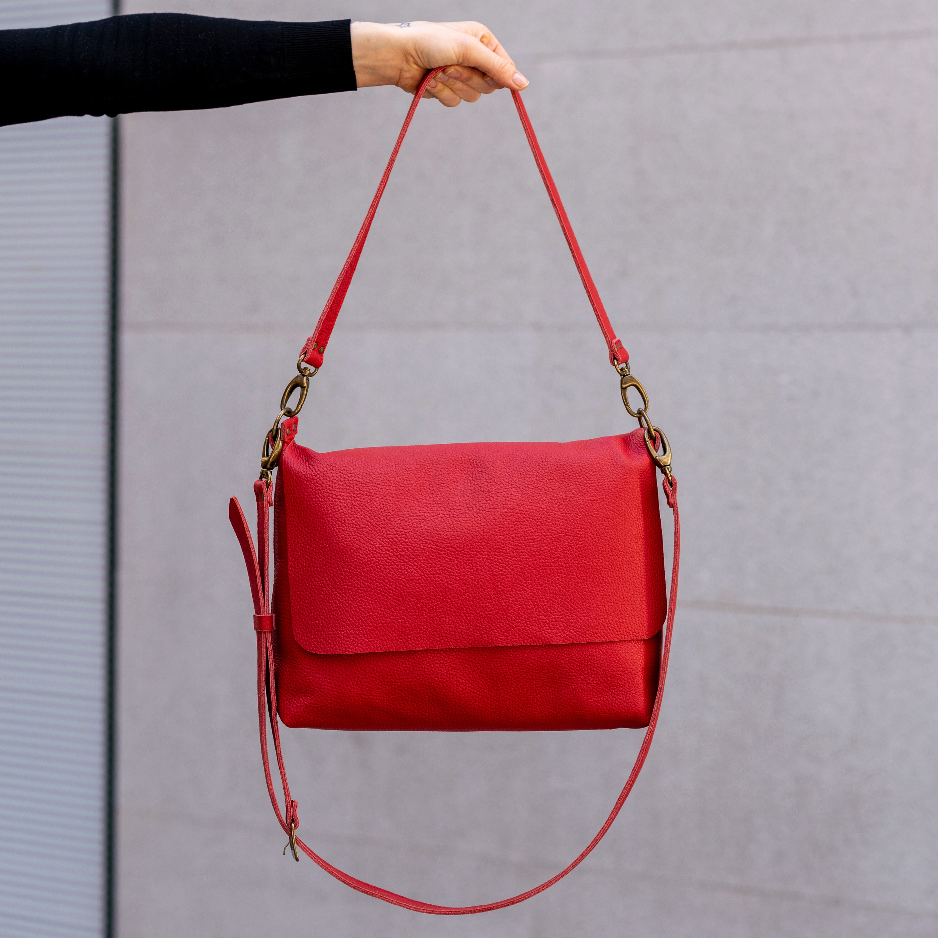 Leather Bag for Women Black Leather Bag Leather Handbag | Etsy