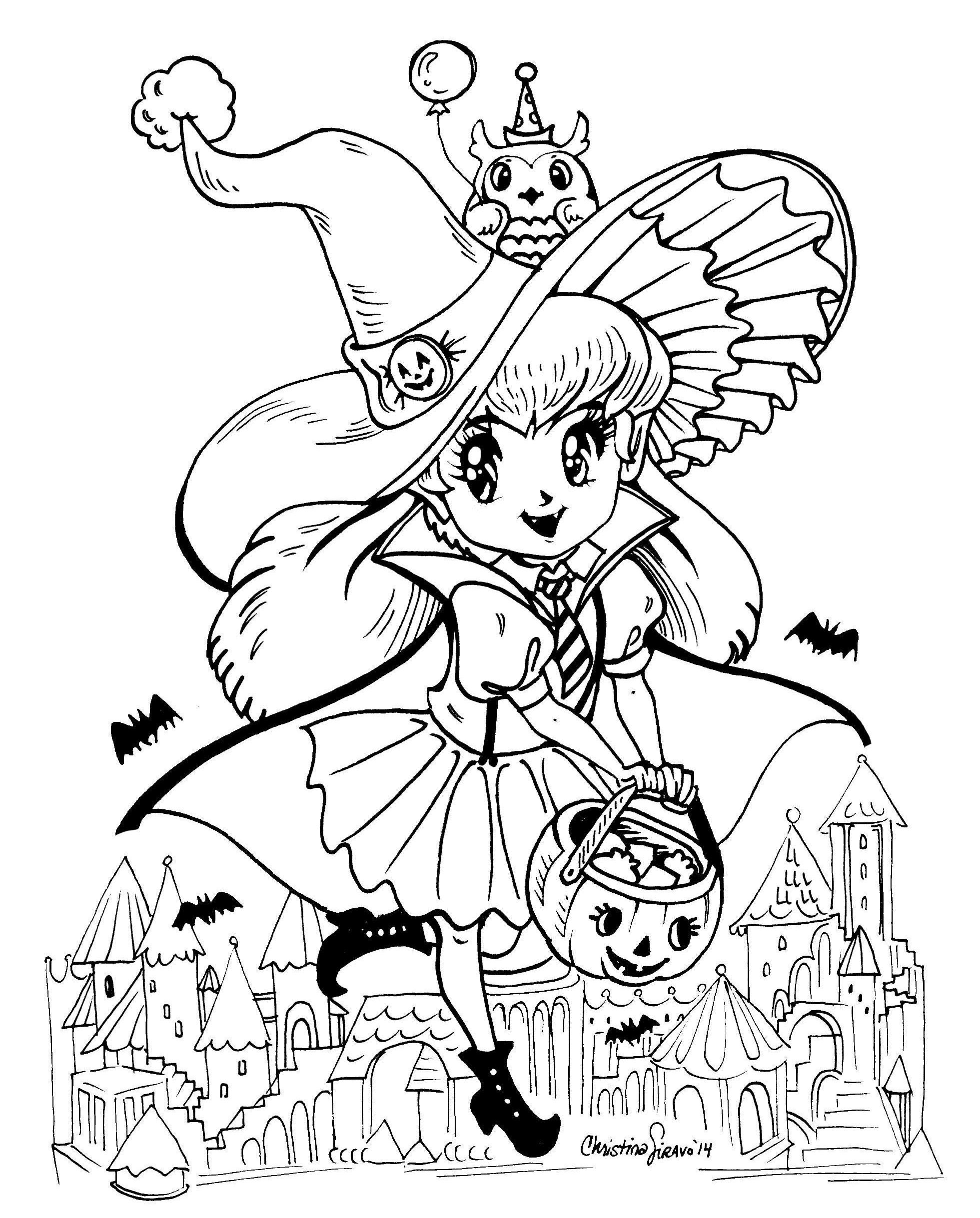Share 76+ anime halloween coloring pages super hot - in.coedo.com.vn