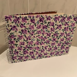 Photo album purple floral