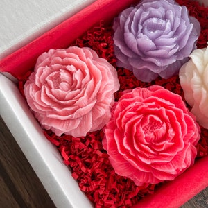 4 x Roses Soap Gift Box | Hand made soaps | Valentines
