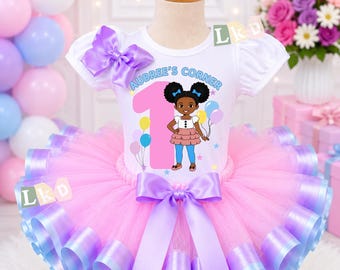 Pastel Toddler Tutu, Custom Birthday Outfit, Gracie's Corner Style, Tulle Skirt