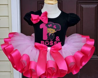 Boss Baby Birthday Tutu Outfit: Custom Toddler Set