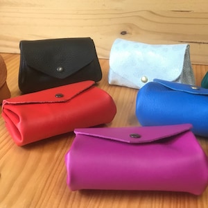 Porta-moedas de couro