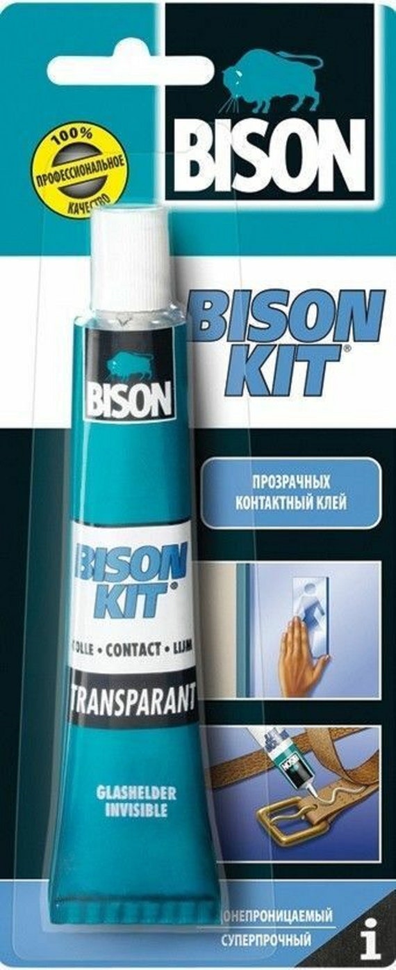 BISON KIT Transparent contact adhesive water resistant glue Etsy