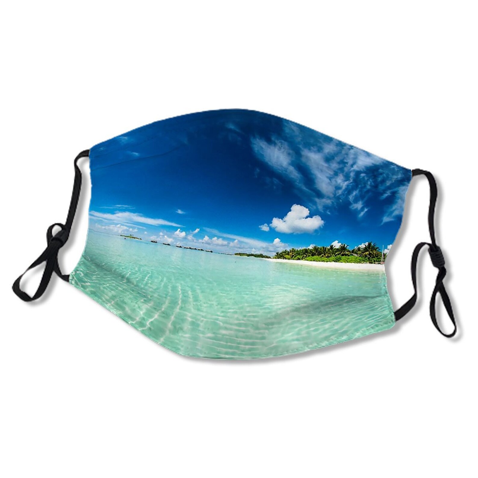 Beach face mask beach face mask face covering ocean face Etsy