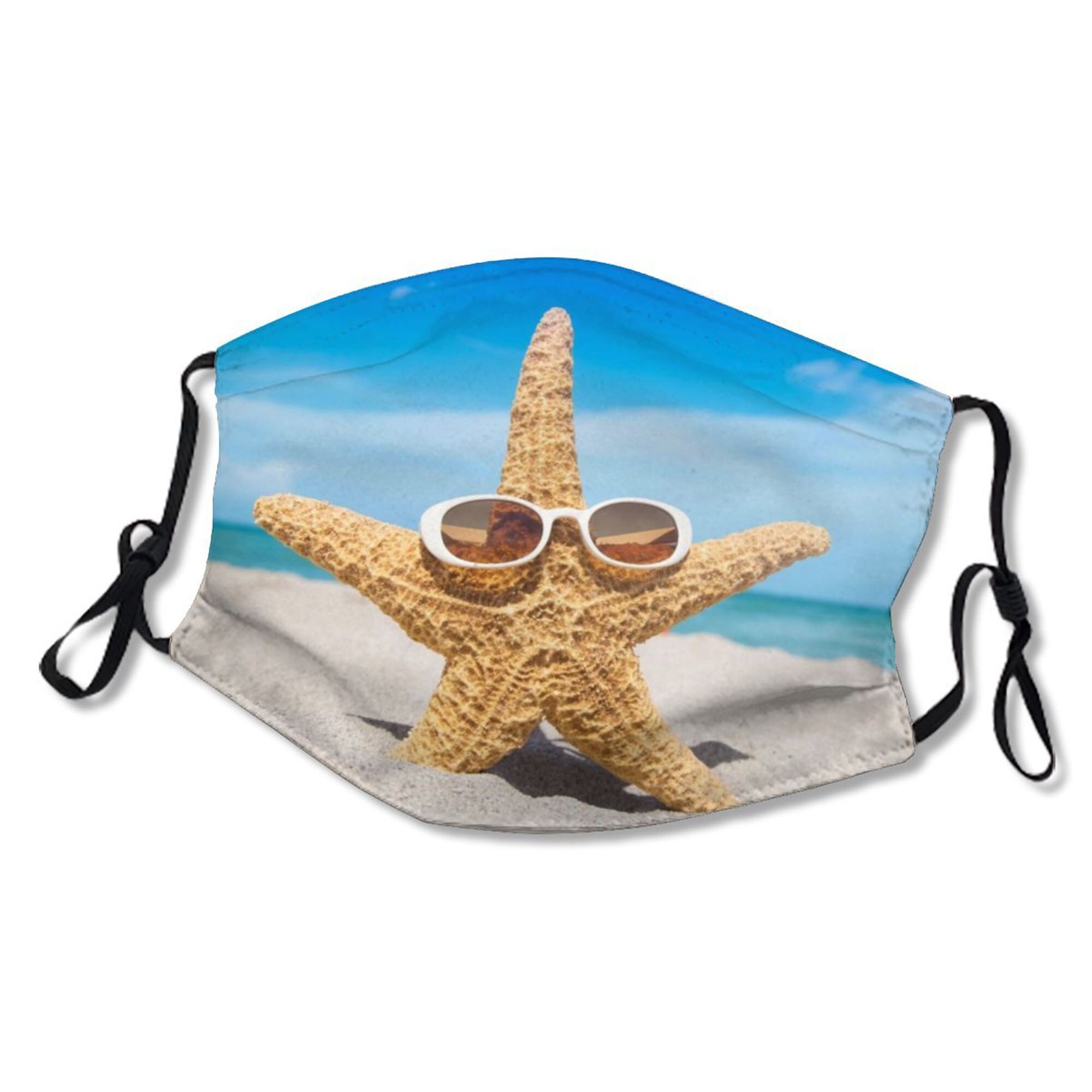 Beach face mask beach face mask face covering ocean face Etsy