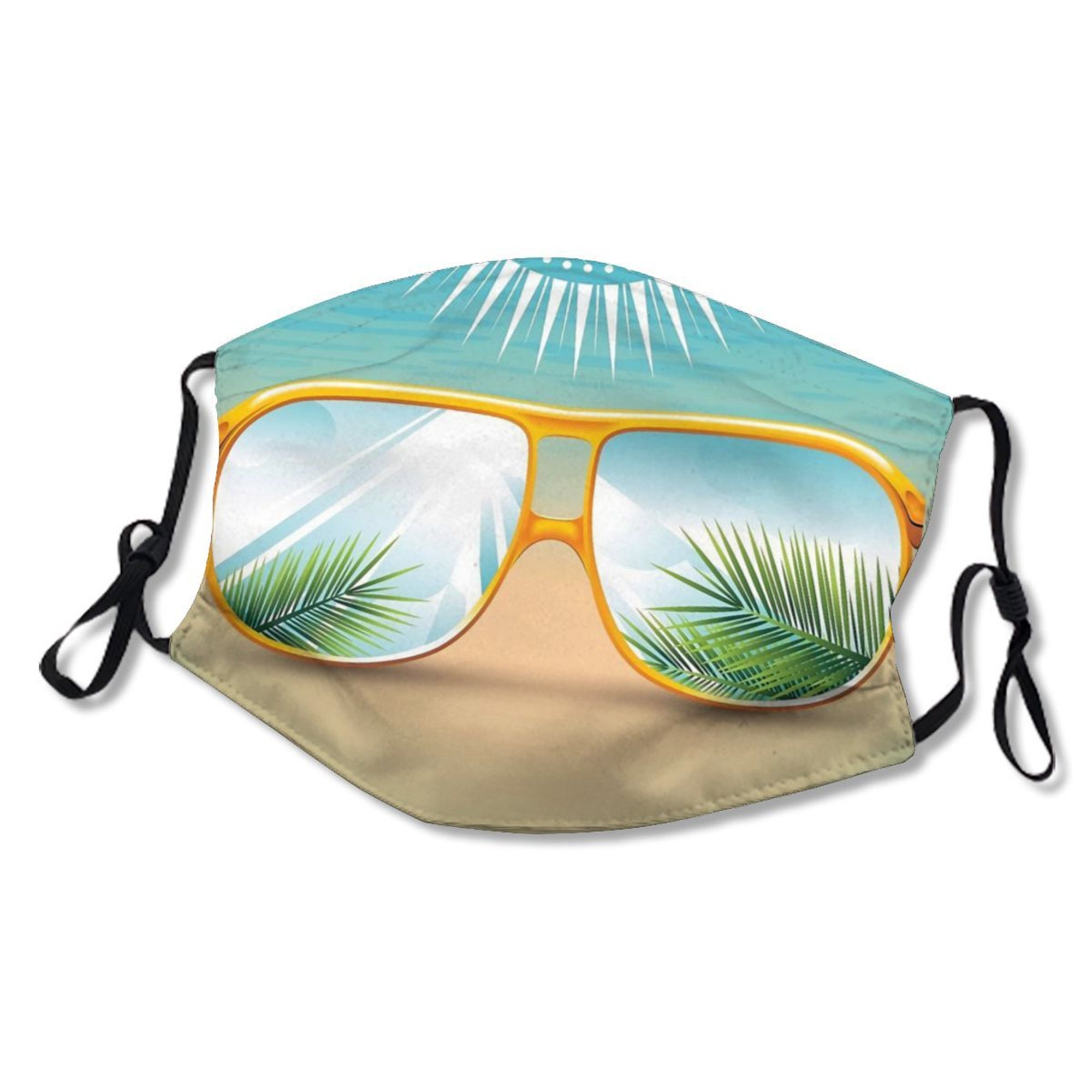 Beach face mask beach face mask face covering ocean face Etsy