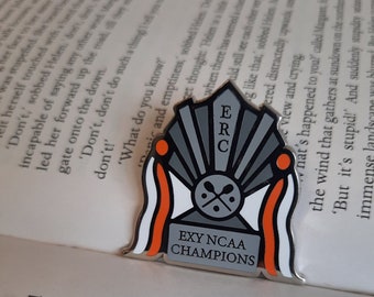 Exy Champions Enamel Pin, AFTG pin,  All For the Game/The Foxhole Court, Nora Sakavik