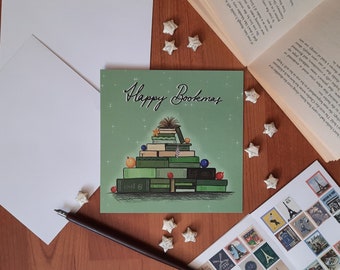 Happy Bookmas - Holiday Season Greeting Card