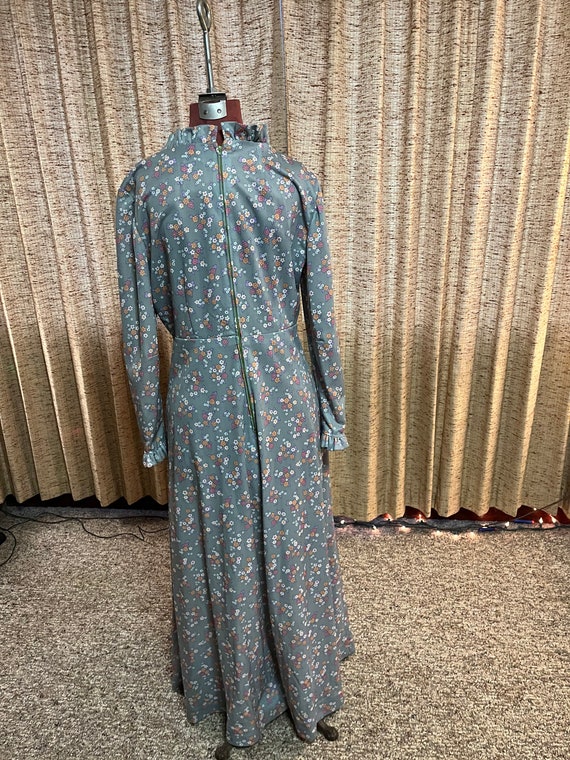 Gorgeous long sleeve 70s maxi dress - image 8