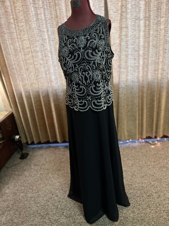 Long Gorgeous black cocktail maxi dress