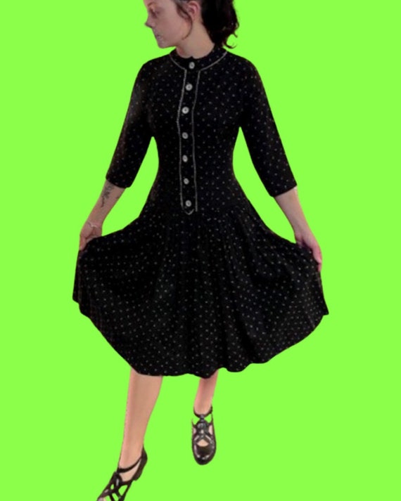 True Vintage 50s Lucy Dress full skirt party dress - image 1