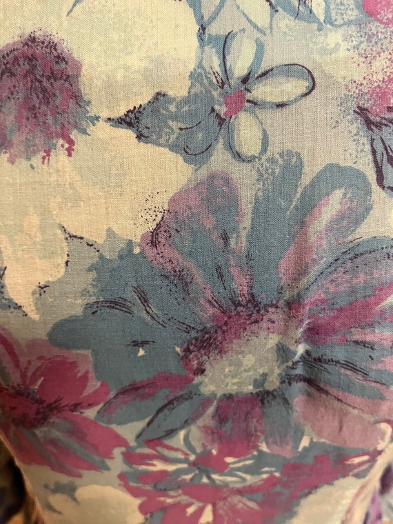 Cute cotton gauze vintage 70s maxi long floral co… - image 7