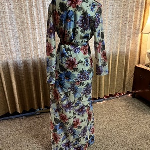 Gorgeous three piece maxi dress vintage dress with jacket OOAK