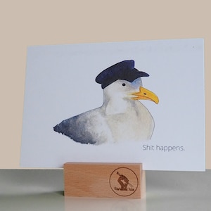 La merde arrive - Mouettes Carte postale