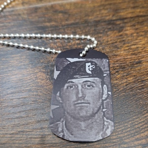 dog tag with photo military style dog tag
