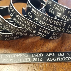POW / MIA / KIA bracelets