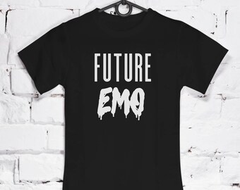 Emo Baby Vest In Black Future Emo Bodysuit Goth Baby Etsy Emo Baby Vest In Black Future Emo Bodysuit Goth Baby Etsy