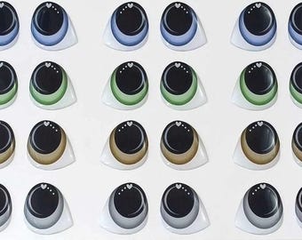 Adhesive Resin Eyes Doll Ref. 356, Resin Eyes, eyes for  Cold Porcelain, Clay, Felt, Foam, Paper,Eyes, resin eyes.