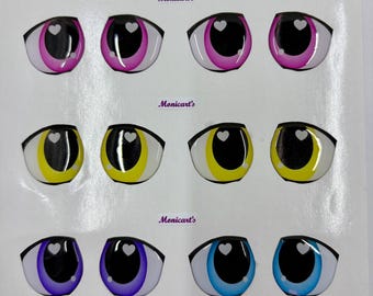 Adhesive Resin Eyes Doll Ref.381 B, resin eyes, eyes for Cold Porcelain, Clay, Felt, Foam, Paper and embellishment,Eyes,  Fimo, Resin Eyes