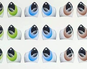 Adhesive Resin Eyes 254,  Doll, Eyes for Cold Porcelain, Resin Eyes, Eyes  Clay, Felt, Foam, Paper and embellishment, Fimo, Eyes