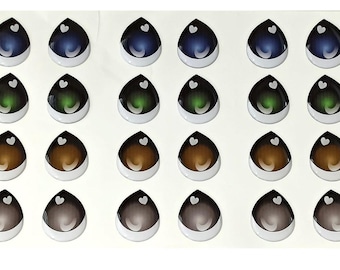 Adhesive Resin Eyes Doll Ref.357, Resin Eyes, Eyes  for Cold Porcelain, Clay, Felt, Foam, Paper and embellishment, Eyes,  Fimo