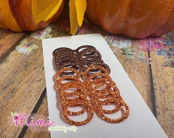Foam E.V.A Oval Glasses for Cold Porcelain, Brown and  Orange Eva,  Clay, Felt, Foam, Paper and embellishment, card making, wedding, party,