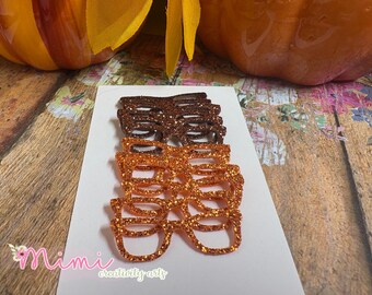 Foam E.V.A Glasses for Cold Porcelain, Eva, Brown and Orange Clay, Felt, Foam, Paper and embellishment, card making, wedding, party,