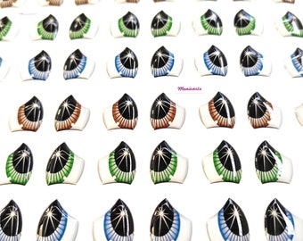 354. — Multicolor Adhesive Resin Eyes for Crafts, Dolls, Cold Porcelain, Clay, Felt, Foam