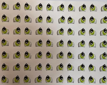 Adhesive Resin Eyes 254,  Green, Doll, Eyes for Cold Porcelain, Resin Eyes, Eyes  Clay, Felt, Foam, Paper and embellishment, Fimo, Eyes