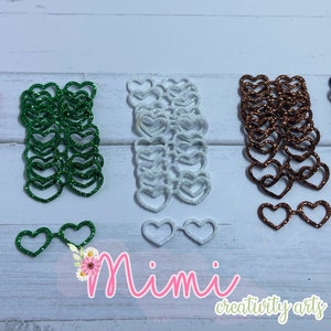 Foam E.V.A Glasses for Cold Porcelain, Heart,  Eva, Die Cut, Clay, Felt, Foam, Paper and embellishment, card making, wedding, party,
