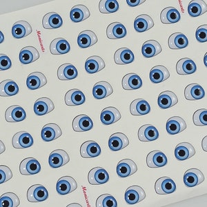 Adhesive Resin Eyes Doll Ref.410, Resin Eyes,  Cold Porcelain, Clay, Felt, Foam, Paper and embellishment, Fimo, Eyes