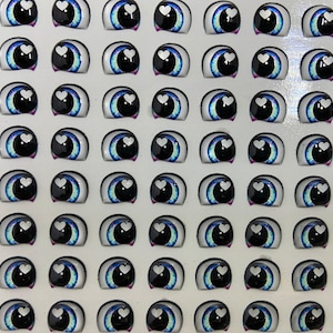 Adhesive Resin Eyes Doll 1093NA, Resin Eyes, Eyes for Cold Porcelain, Clay, Felt, Foam, Paper and embellishment,Eyes