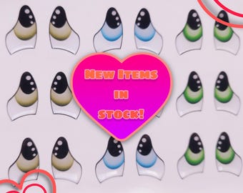 Adhesive Resin Eyes Doll 249, Resin Eyes, eyes for Cold Porcelain  249 Clay, Felt, Foam, Paper and embellishment,Eyes, Resin Eyes