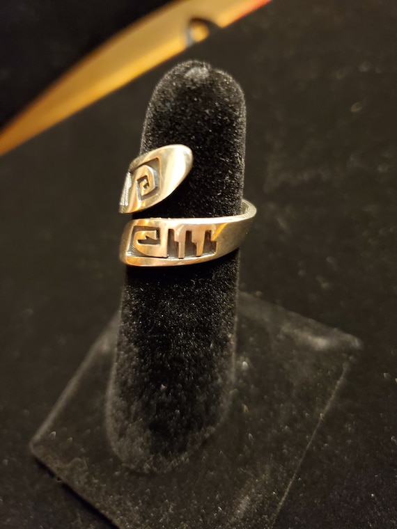 Vintage Native American silver ring - image 1