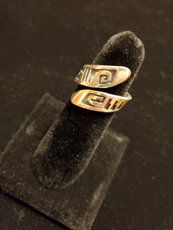 Vintage Native American silver ring - image 2