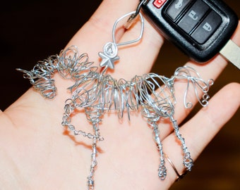 Wire Pony | Keychain | Gifts for horse lovers | Horse Keychain