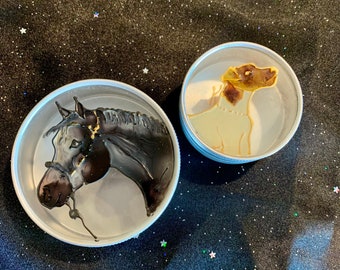 CUSTOM Painted Keepsake Tin |. *Read description! | Dog art | Horse art | Cat art | Pet art