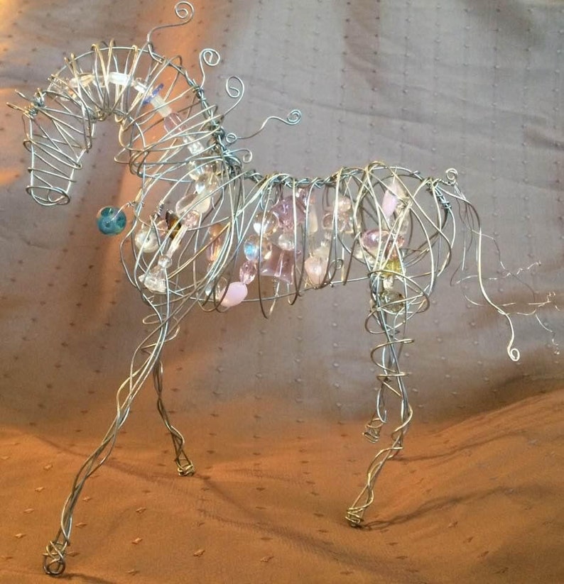 Wire Pony Sculpture  Handmade image 1