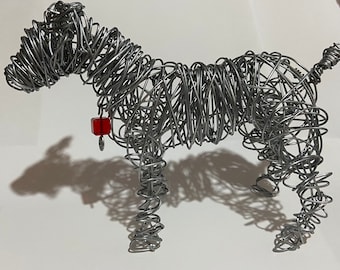 Jack Russel | Wire Sculpture | Art | Dog Art | Jack Russel Art