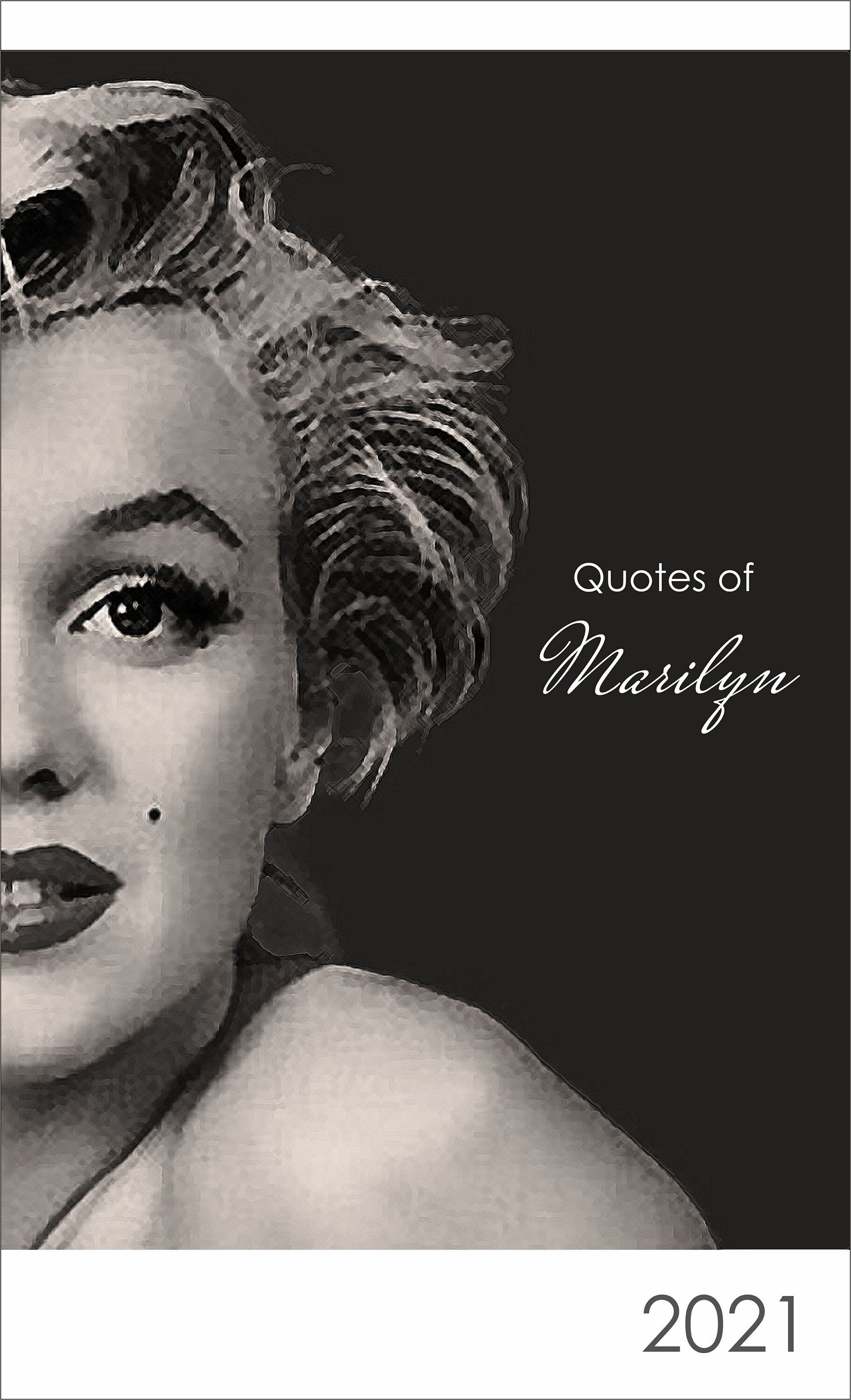 Marilyn Monroe encouraging quotes Inspirational calendar 2021 | Etsy