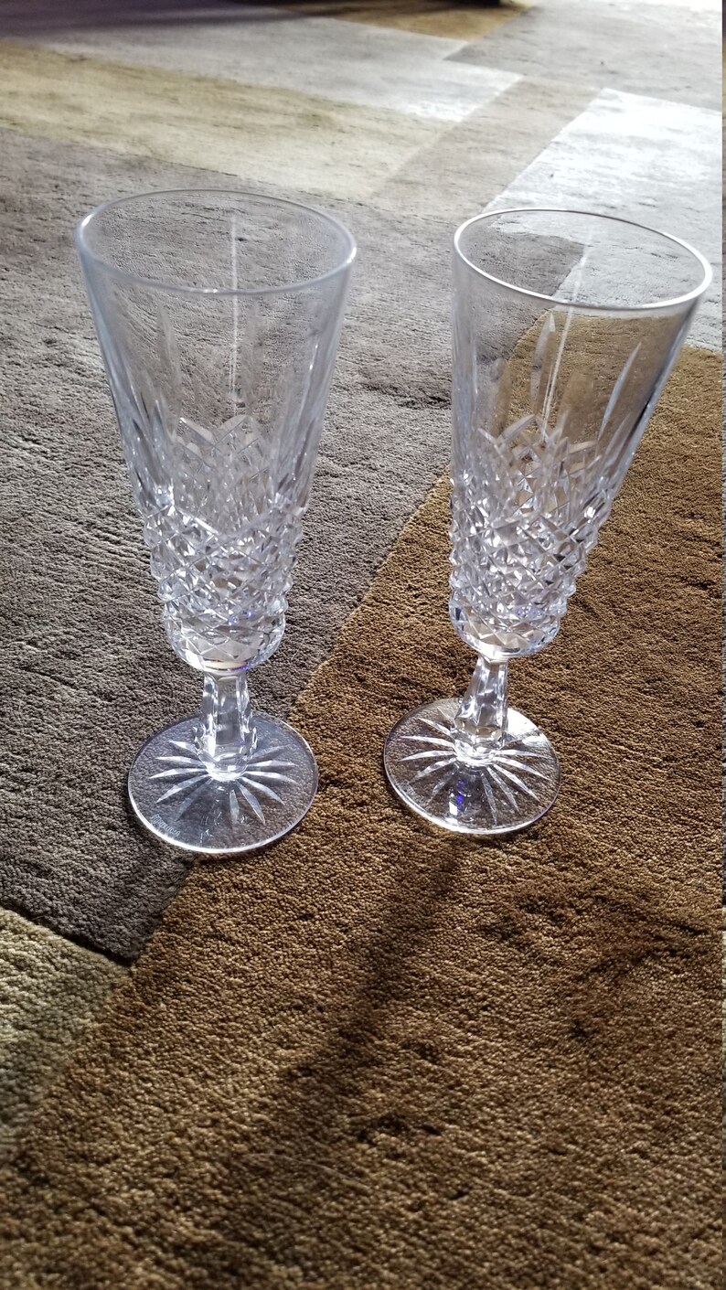 Waterford Crystal Kenmare pattern Champagne flute Etsy