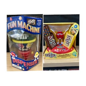 Vintage New in Box M & M Fun Machine Candy Dispenser and Candy