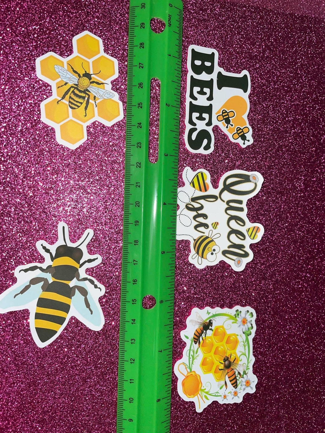 Pollen Sticker Save the Bees Stickers Pack of 5 | Spring Summer Cute Pretty Bees ...
