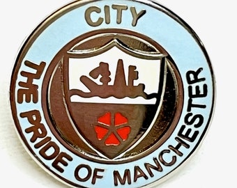 Manchester City Pride of Manchester Badge Pin