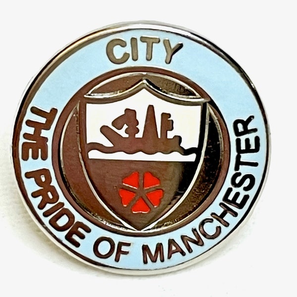 Manchester City Pride of Manchester Badge Pin