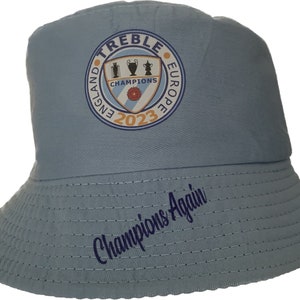 Manchester City Treble Sun Hats