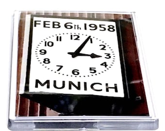 United Fridge Magnet  Munich Clock