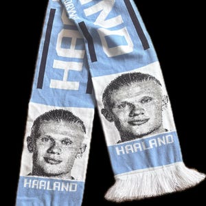 Manchester City Scarf Erling Haaland Scarves Fan Made